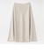 サテンフレアスカート