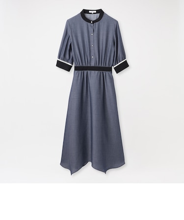 ダンガリーツイルシャツワンピース