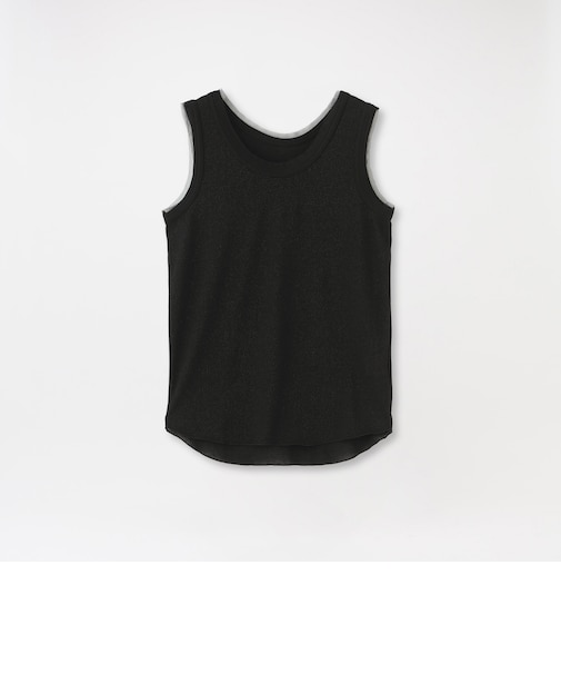 ラメリブタンクトップ