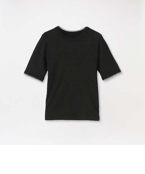 ラメリブTシャツ