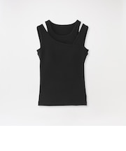 カップ付きレイヤードタンクトップ