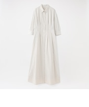 ストライプブロックシャツワンピース