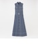 バックスカーフノースリーブワンピース