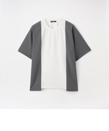 ストライプブロッキングTシャツ