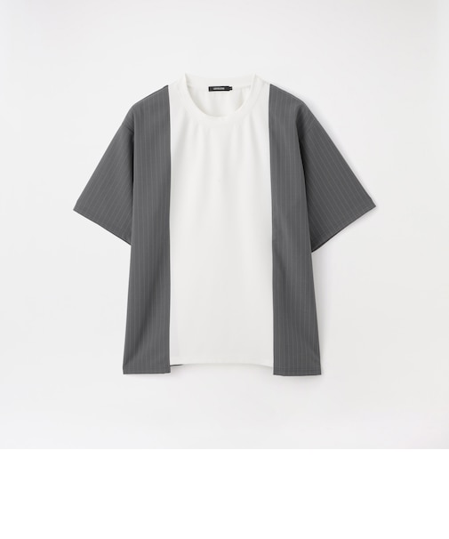 ストライプブロッキングTシャツ