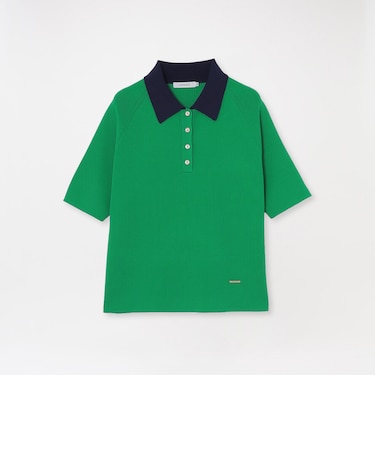 ニットポロ