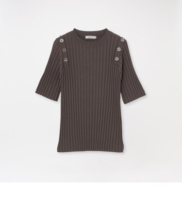 ショルダーカットアウトショートスリーブ