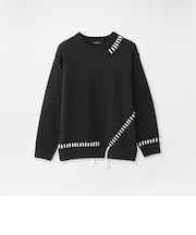 【UNISEX】ポイントスレッドプルオーバーニット