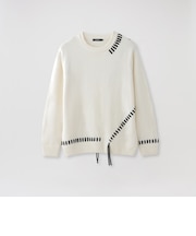 【UNISEX】ポイントスレッドプルオーバーニット