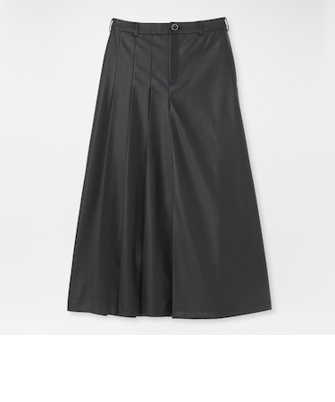 シンセティックレザー タックスカート