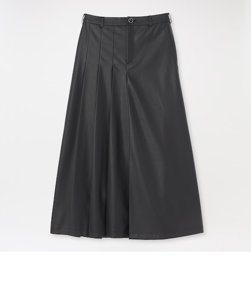 シンセティックレザー タックスカート