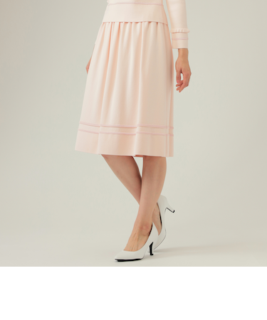 アセテートナイロンストレッチニット スカート