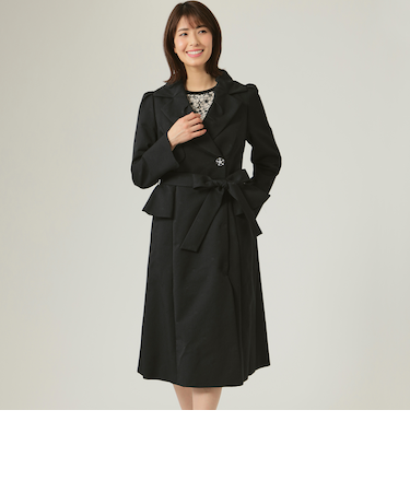 ジャカードタフタ コート