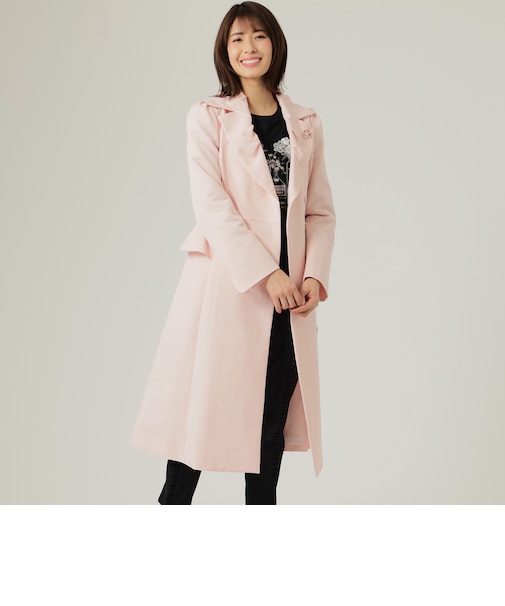 ジャカードタフタ コート