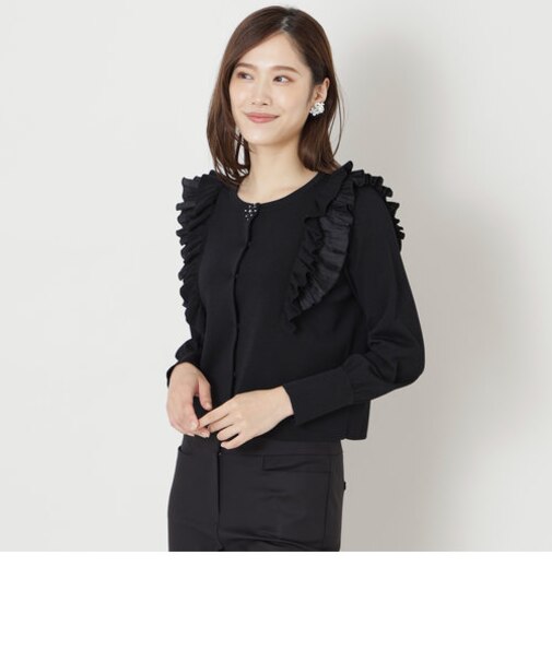 レーヨンナイロン ショートカーディガン