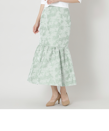 【WEB限定】【Shiina Yamamotoコラボ】フラワージャカード スカート