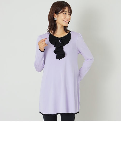 新品✨トゥービーシック 20周年アニバーサリー レーヨンナイロンニットチュニック 20周年アニバーサリー】レーヨンナイロン ニットチュニック