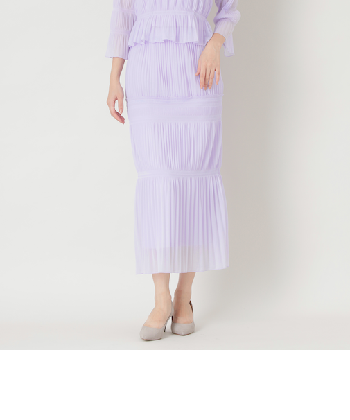 【WEB限定】オーガンジープリーツスカート