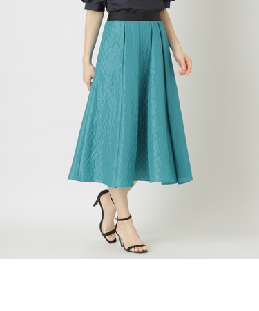 キルティングライクジャカード タックスカート