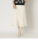 オーガンジー プリーツスカート