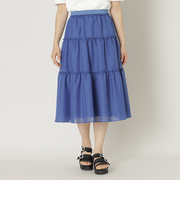 ブライトスパンボイル ティアードスカート