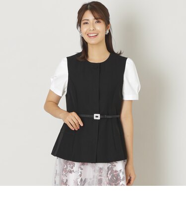 ポリエステルツイル ジレ