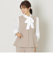 ポリエステルツイル ジレ