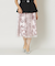 チュールレイヤーフラワープリント スカート