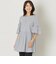 コットンストライプ チュニックブラウス