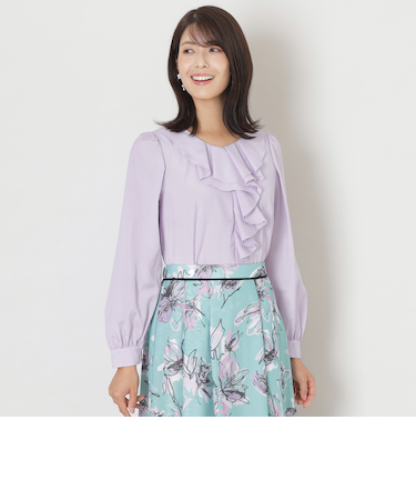 ブライトクロス フリルブラウス