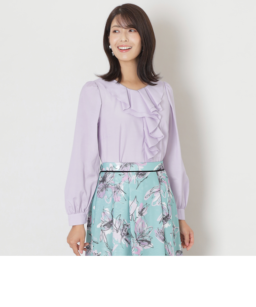 ブライトクロス フリルブラウス