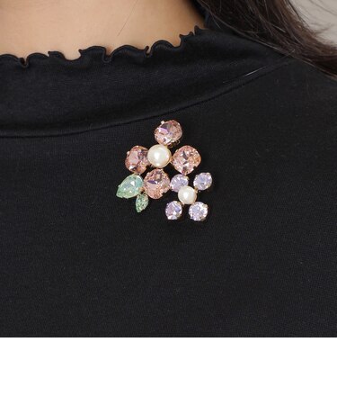 ブリリアントフラワー ブローチ