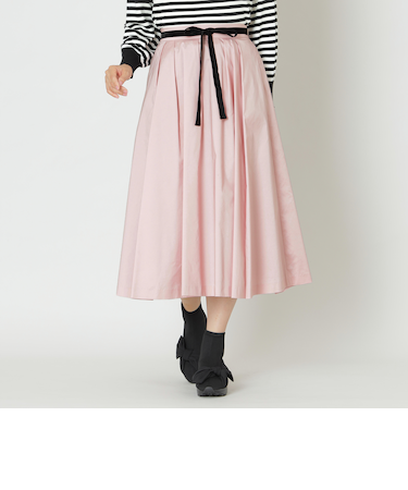 【大人百花 掲載】マイクロタフタ タックスカート