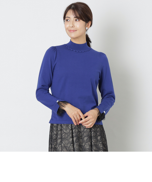 レーヨンポリエステル プルオーバーニット