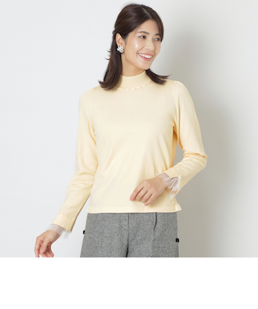 レーヨンポリエステル プルオーバーニット