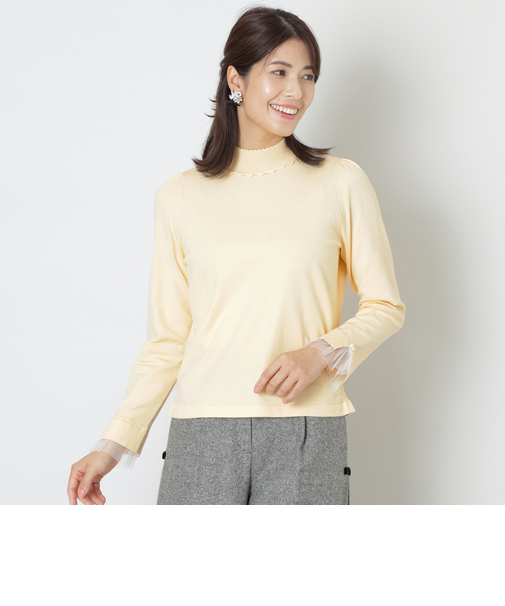 レーヨンポリエステル プルオーバーニット