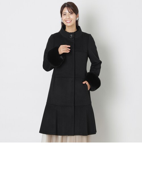 TO BE CHIC ウールビーバースタンドアウェーカラーコート／サンプル ウールビーバー スタンドアウェーカラーコート｜トゥービーシックの