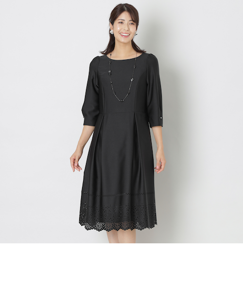 SZ148 トゥービーシック　ワンピース　42 タフタヘムドット ワンピース｜トゥービーシックの通販｜&mall