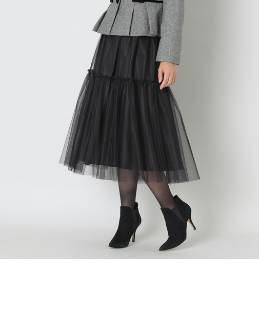 チュール ティアードスカート