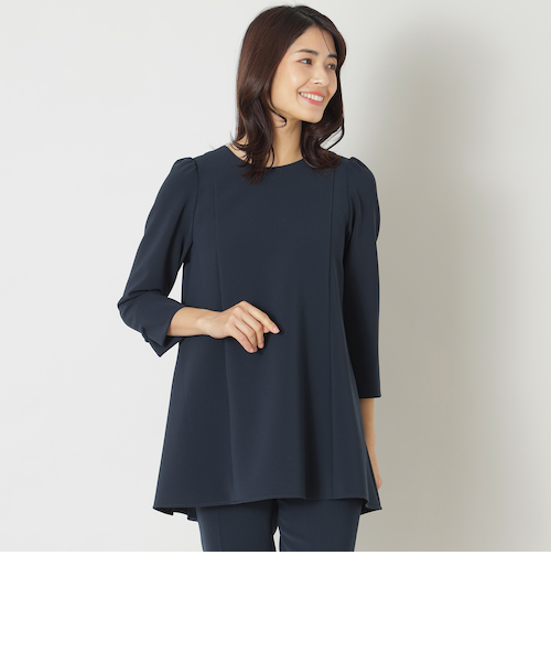 ストレッチダブルクロス チュニックブラウス｜トゥービーシックの通販