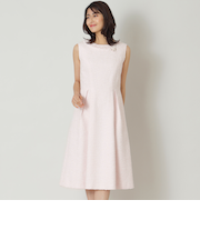 ライトカラーツイード フィット＆フレア ワンピース