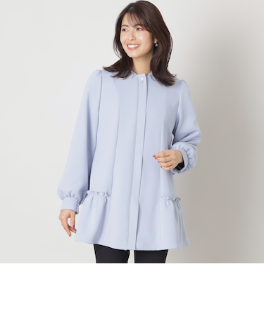 ストレッチライトダンボールニット フーデッドコート