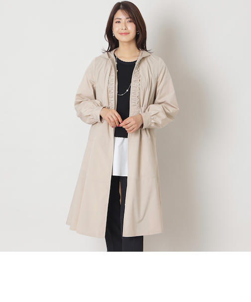 フーデッドティアード コート