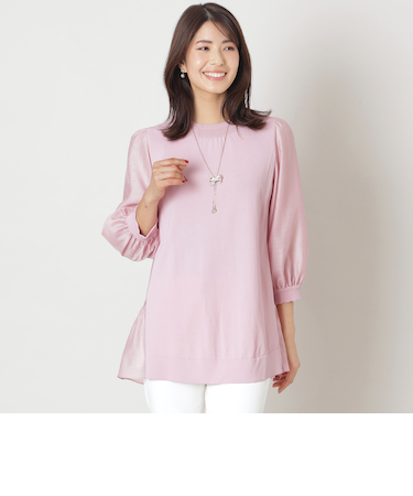 レーヨンナイロン ニットコンビチュニック