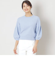 レーヨンナイロン パフスリーブ ニット