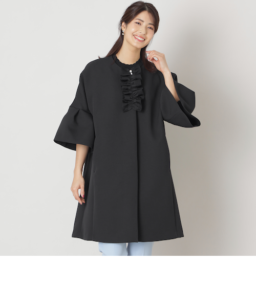 TO BE CHIC ベルスリーブフリルコート ベルスリーブフリルコート｜トゥービーシックの通販｜&mall（アンド