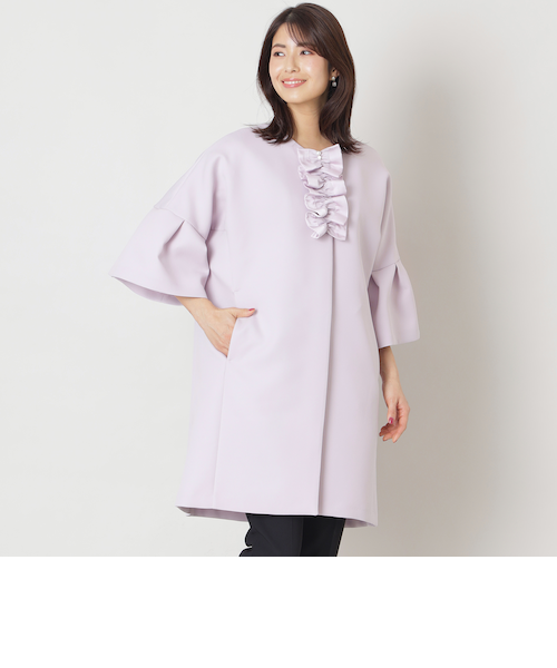 ベルスリーブフリルコート｜トゥービーシックの通販｜&mall（アンド