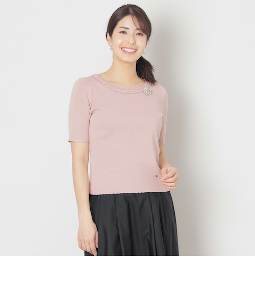 未使用 TO BE CHIC トゥービーシック クロシェ編み カーディガン 2 未使用 TO BE CHIC トゥービーシック クロシェ編み カーディガン