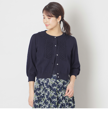 クロシェ編み カーディガン