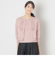 クロシェ編み カーディガン